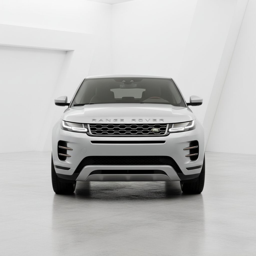 range-rover-evoque-grade-overview 正面から見たレンジローバー・イヴォークの画像